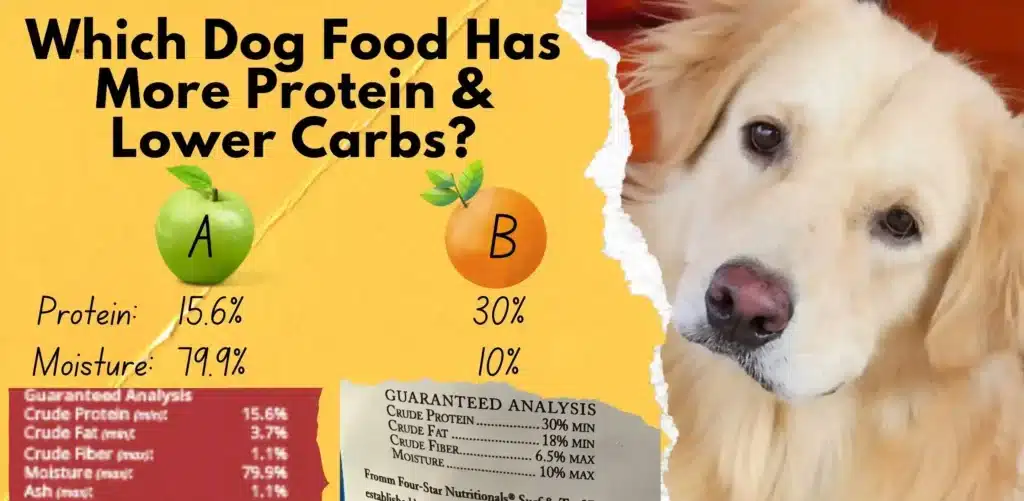 what dog food has the most fat and protein